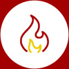 an icon of a fire burning