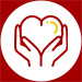 an icon of a hand encompassing a heart